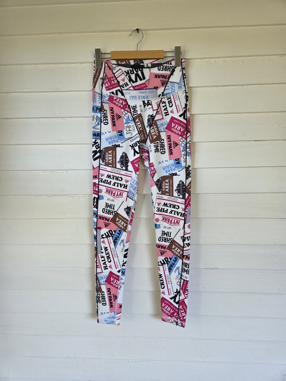 Adidas Originals X Ivy Park Women's White Ski Tag Activewear Legging Size XS